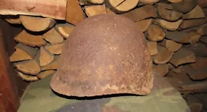 Elmetto originale-autentico WW2 WWII reliquia esercito rosso sovietico "Ssh40 "sei rivetti" #6 - Foto 1 di 11