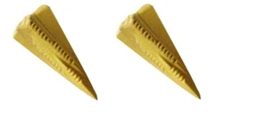 2x Spaltkeil Stahl Spaltgranate Holz Spalter Kreuz Axt Beil Werkzeug Fällkeil - Bild 1 von 2
