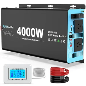 4000W 8000W Pure Sine Wave Power Inverter 12V to 240V Converter Camping Boat AU - Picture 1 of 9