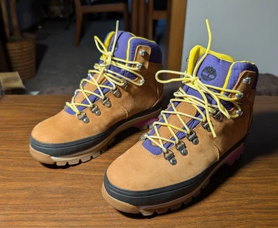 Timberland женщин Euro турист водонепроницаемый ботинки пшеницы A2JUF размер 6,5 M фиолетовый - Изображение 1 из 4