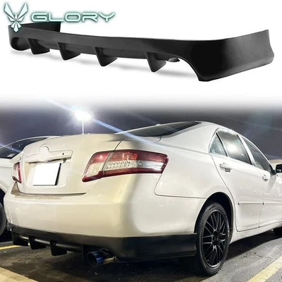 Fits 07-11 Toyota Camry IKON Rear Diffuser Aero Style Custom 4-Fin Bumper Lip PU - Изображение 1 из 4