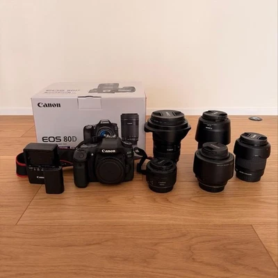 Conjunto de lentes Canon EOS 80D 482811 - Imagem 1 de 4