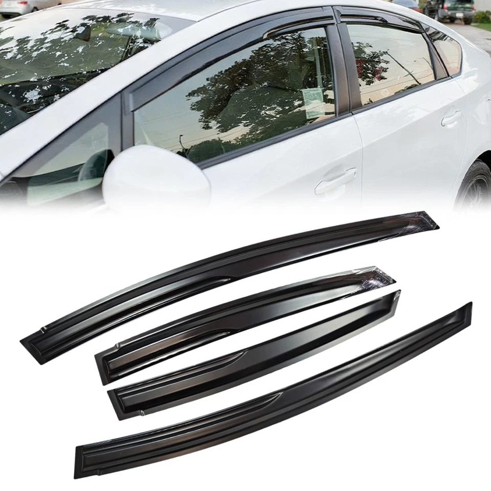 PARA TOYOTA PRIUS 2010-2015 ONDULADO ESTILO 3D VENTANA AHUMADA VISERA VENTILACIÓN PANTALLA EE. UU. Foto 1 de 4