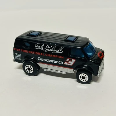 Matchbox Superfast Chevy Van PIT CREW Goodwrench #3 Dale Earnhardt Negro Foto 1 de 4