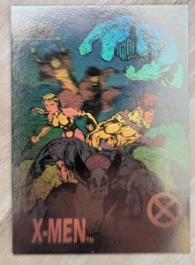 1992 IMPEL X-MEN SERIE 1 OLOGRAMMA SQUADRA BLU XH-5 JIM LEE - Foto 1 di 1