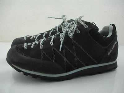 Women's 9.5 Men's sz 8.5 M Scarpa Crux Approach Shoes Gray Suede Leather Vibram - Image 1 of 4