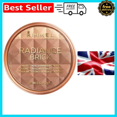 Radiant Glow Shimmer Brick Bronzer 002 Medium - Ultra-Fine Mixing Formula, 12g - Image 1 of 2