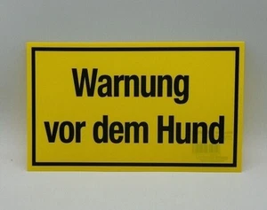 Hinweisschild Kunststoff "Warnung vor dem Hund" 250 x 150 mm - Bild 1 von 1