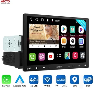 ATOTO S8 1DIN & 2DIN 10 Zoll Android Autoradio Bluetooth Navigation 4G LTE 4+32G - Bild 1 von 8