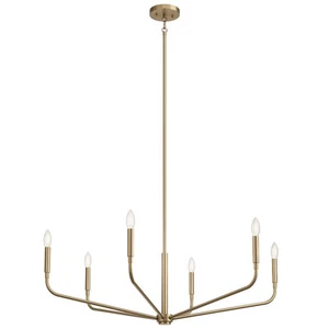 Kichler Lighting 52719CPZ Madden - 6 Light Chandelier-18.25 Inches Tall and 38 - Picture 1 of 4