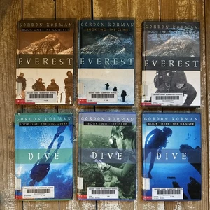 LOT 6 Gordon Korman Buchserie Everest Dive 2 KOMPLETTE Serie Hardcover - Bild 1 von 11