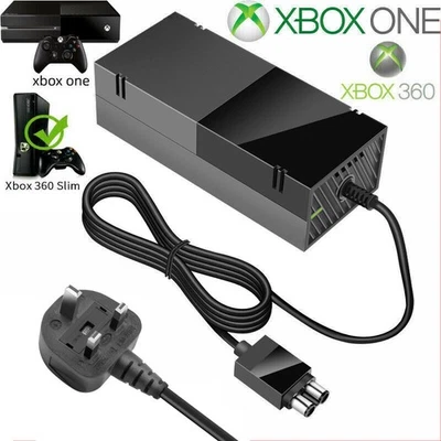 For Microsoft XBOX ONE Console AC Adapter Brick Charger Power Supply Cord Cable - Image 1 of 2
