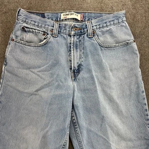 Levis 560 Jeans Mens 32x30 Blue Light Wash Straight Comfort Fit Tapered Leg - Picture 1 of 12