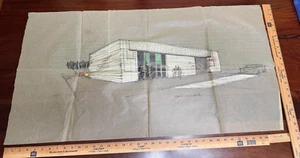 #1 ARCHITECT DRAWING HARRY HOLMES BRUCE SELLERY A1A 1960 LLOYD WRIGHT - Picture 1 of 6