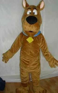 scooby-doo dog brown Mascot Costume cosplay Adult Suit fancy dress - Picture 1 of 3