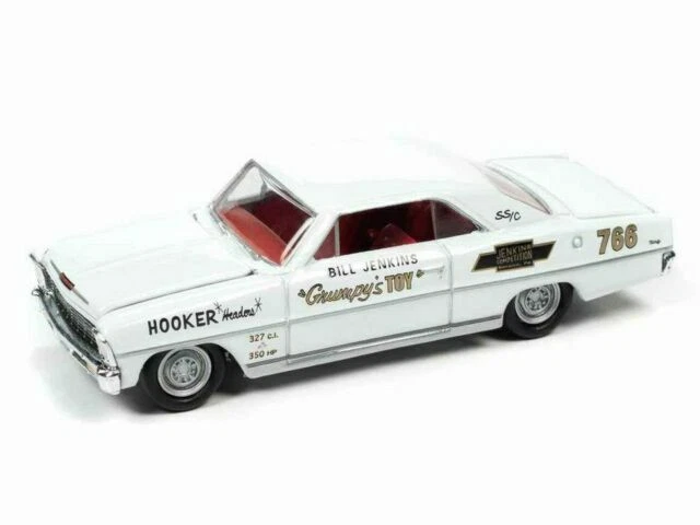 Racing Champions RCSP01924 1:64 Chevy Nova Diecast Vehicle - White