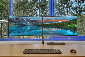 Dell UltraSharp 25" 2K Dual Monitor Bundle - Picture 1 of 4