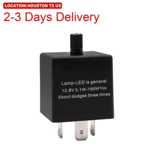 US Location 3-Pin Car Flasher Relay Fix Turn Signal Lamp Hyper Flash CF14 EP35 - Picture 1 of 10
