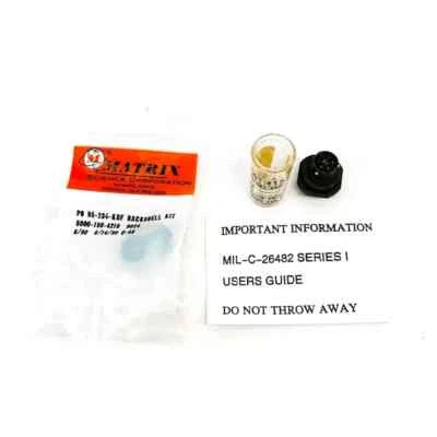 Matrix MS3124E10-6SW Circular Connector, 95-334-KBF Backshell Kit, 5100-401-0020 - Image 1 of 4