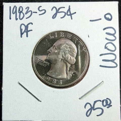 1983-S Proof Washington Quarter 25c PF Cover
