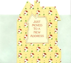 Tarjetas de notas troqueladas con tema troquelado de Gibson Just Moved To A New Address House - Juego de 8 - Imagen 1 de 3