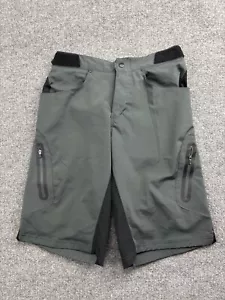 ZOIC Ether Shorts Men's Small Gray Black Zipped Pockets Stretch Mountain Bike - Picture 1 of 7