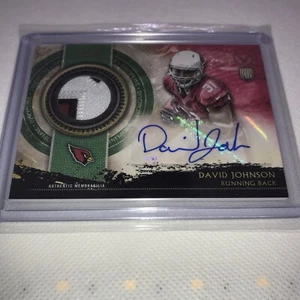 2015 Topps Valor - DAVID JOHNSON #SHA-DAJ RC PATCH AUTO 12/25 - Picture 1 of 3