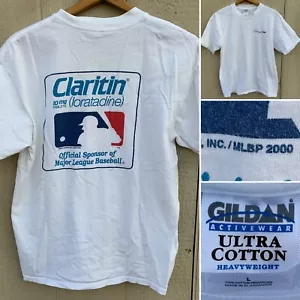 vintage Claritin Official Sponsor of Major League Baseball t-shirt MLB logo L - Picture 1 of 12