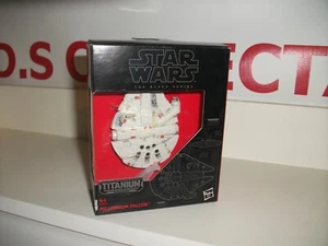 star wars serie negra MILLENNIUM FALCON E7 fundido a presión SERIE TITANIO nuevo FRANQUEO - Imagen 1 de 3