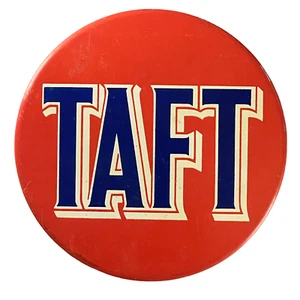 Vintage Pinbutton 1952 Robert Taft President OH 4" Politics Button Campaign - Picture 1 of 2