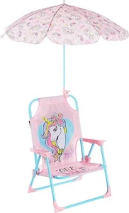 Idea Nuova Kids Outdoor Beach Chair with Umbrella, JoJo Siwa - Picture 1 of 4