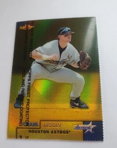 1999 Topps feinster Goldrefraktor Craig Biggio SP selten 010/100 Astros HOF - Bild 1 von 4