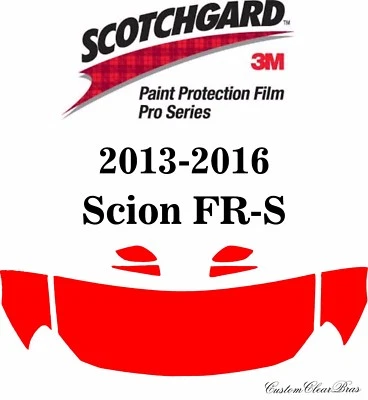 Película de protección de pintura 3M Scotchgard serie Pro 2013 2014 2015 2016 Scion FR-S Foto 1 de 3