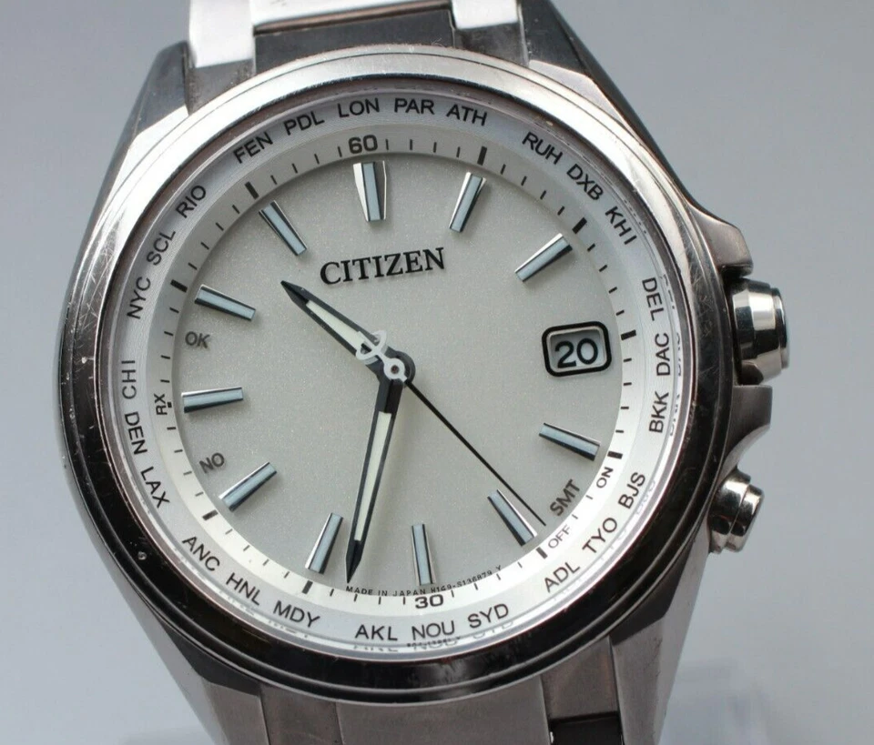 N MINT CITIZEN CB1070-56A H149-S096073 Automatic White dial Wristwatch JAPAN - Image 1 of 4