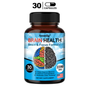 Brain Health Memory Booster,Función de Enfoque,Clarity Nootropic 30 Cápsulas - Imagen 1 de 12