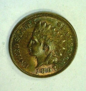 CENTAVO INDIO BU 1897 CON BONITA IRIDISCENCIA VIOLETA Y ROSA.REDUCIDO 16/10/24(7344) - Imagen 1 de 3