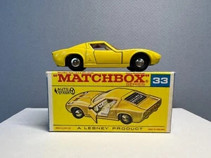 Matchbox Regular Wheels # 33 LAMBORGHINI MIURA P400 *RARE F BOX* - Picture 1 of 10