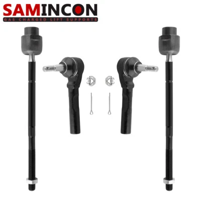 4 peças hastes de amarração externas internas frontais compatíveis com Chevrolet Malibu 2004-2008 2009-2012 - Imagem 1 de 4