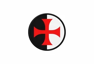 Patch toppe toppa badge termoadesiva bandiera rotondo coccarda templare templari - Bild 1 von 1