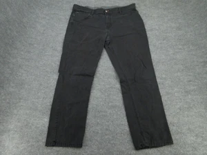 Weatherproof Jeans Mens 40x32 (Act 40x29) Black Straight Stretch Denim Pants - Picture 1 of 17