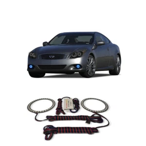 Bright Blue Angel Eye Fog Light Halo kit for Infiniti G37 08-13 - Foto 1 di 2
