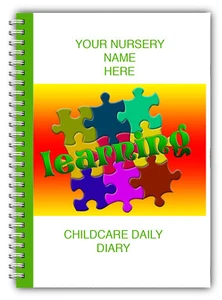 A5 PERSONALISIERTE KINDERBETREUUNG TÄGLICH TAGEBUCH KINDER KINDER & KINDERGARTEN NAME 100 SEITEN - Bild 1 von 12