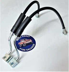 FORD F100 FRONT BRAKE LINE HOSE PAIR L + R F100 F150 BRONCO 81-89 - Picture 1 of 10