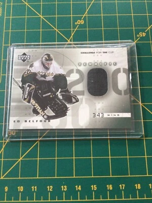 2001-02 Upper Deck Challenge For The Cup Game Worn Jersey # T-EB Ed Belfour - Image 1 of 2