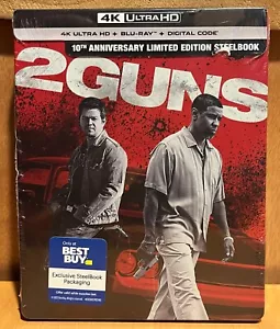 2 Guns: 10th Anniversary Limited Edition Ultra HD Steelbook (4K UHD, 2023) - Picture 1 of 2