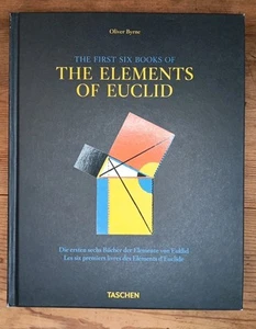 The First Six Books Of The Elements Of Euclid Oliver Byrne HC 2013 Taschen - Imagen 1 de 7