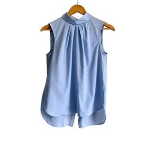 Halogen Sleeveless Mock Neck Collared Blouse Size Small - Picture 1 of 4