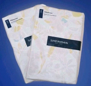💜TABBARD Cotton Sateen EUROPEAN Pillowcase Pair by SHERIDAN RRP $100💜 - Picture 1 of 4