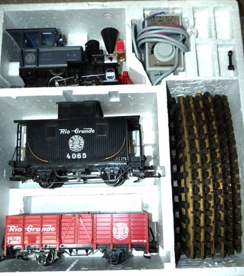 G Scale LGB 20087  RARE The Big Train Rio Grande Set West Germany RTR - Image 1 of 4
