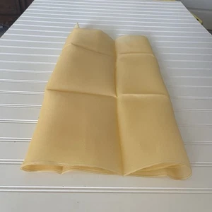 SILK Yellow Orange FABRIC 1 Yard x 21 Inches Wide or 36 Inches x 21 Wide - Picture 1 of 12
